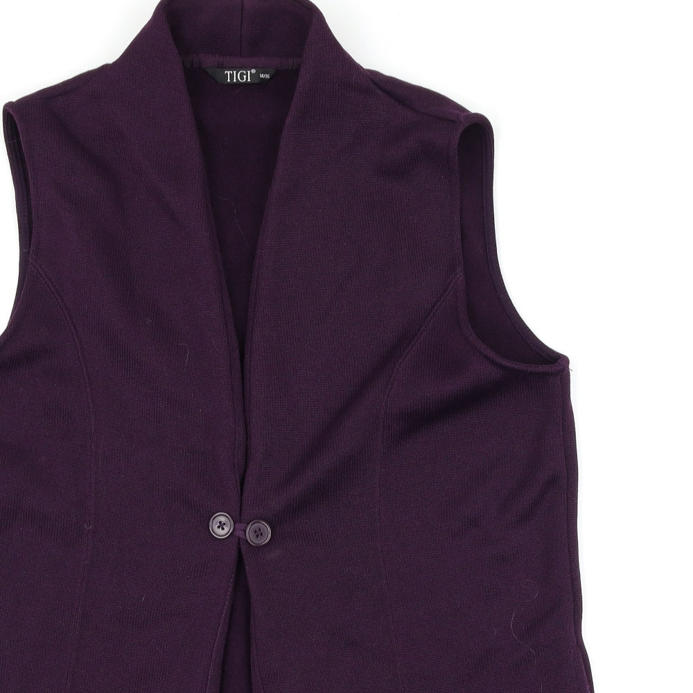 tigi Womens Purple   Jacket Waistcoat Size 14