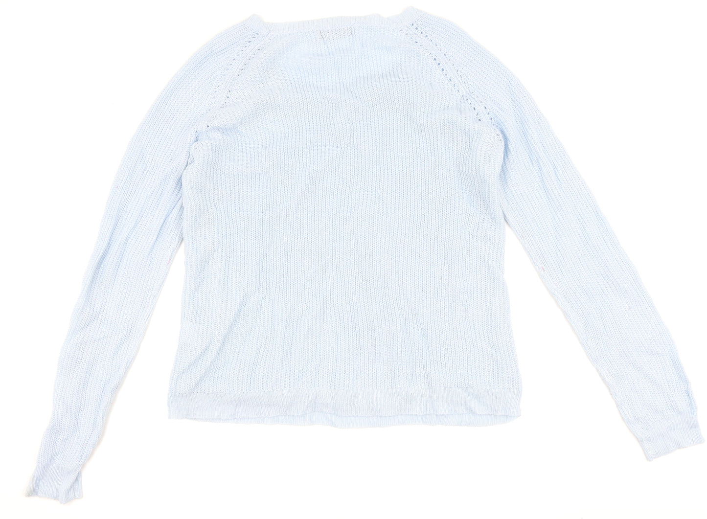 Select Womens Blue Floral  Pullover Jumper Size 18