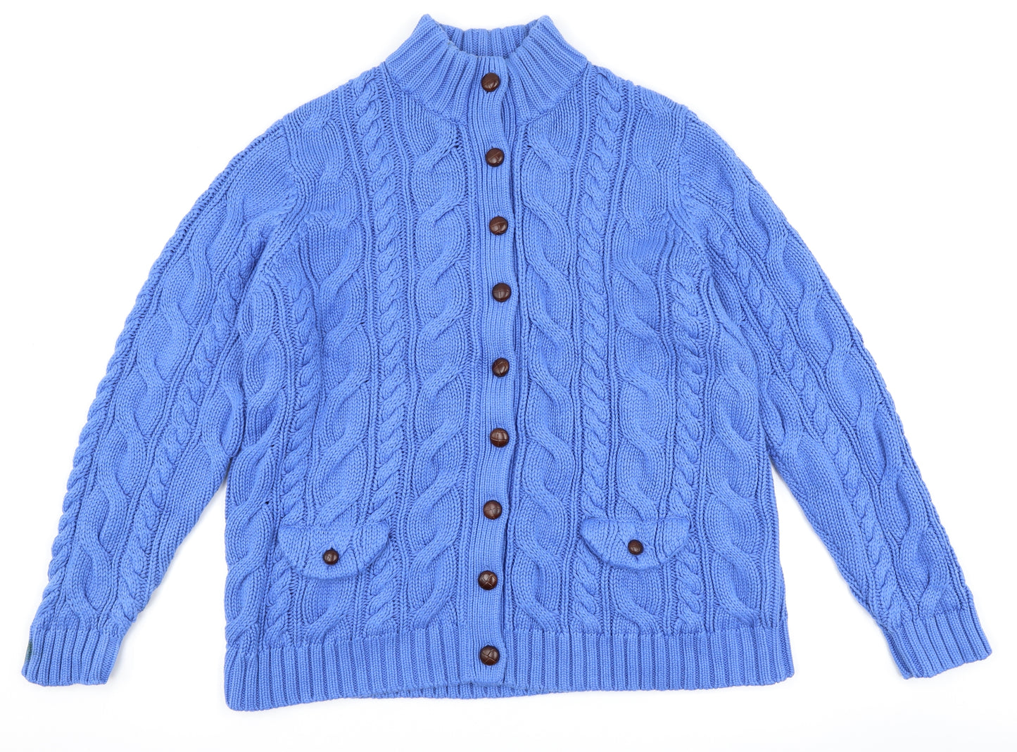 Land's End Womens Blue   Cardigan Jumper Size 2XL