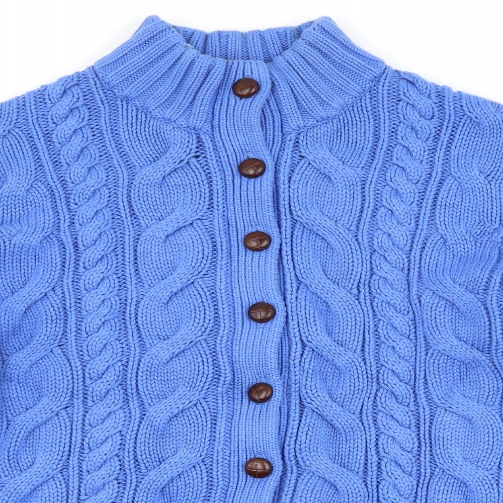 Land's End Womens Blue   Cardigan Jumper Size 2XL