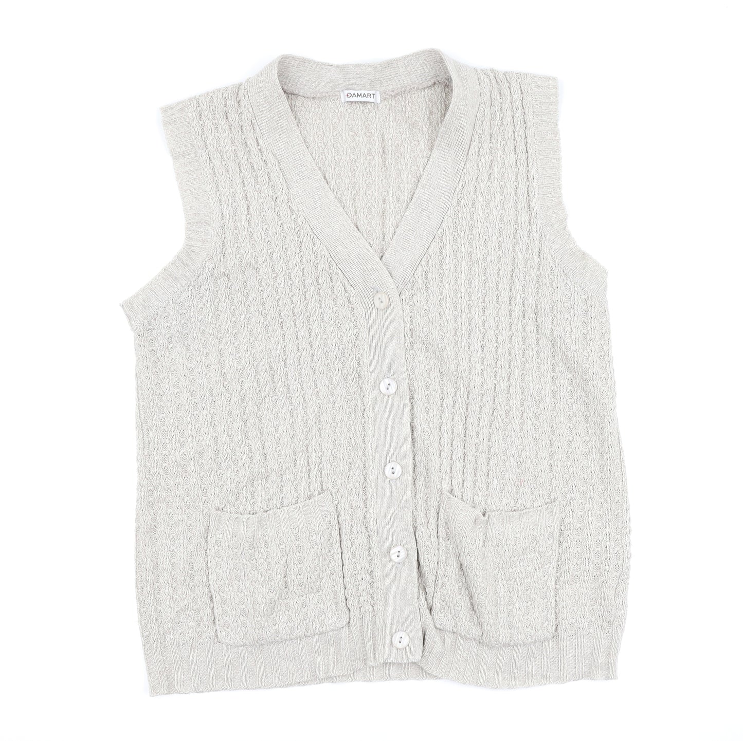 Damart Womens Grey   Vest Jumper Size 18