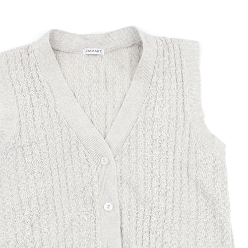 Damart Womens Grey   Vest Jumper Size 18