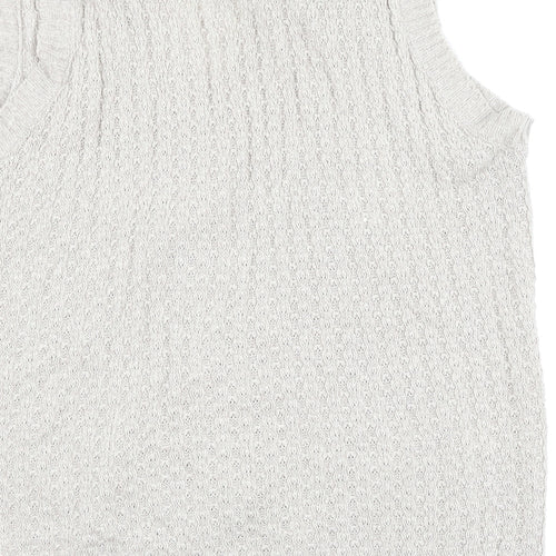 Damart Womens Grey   Vest Jumper Size 18