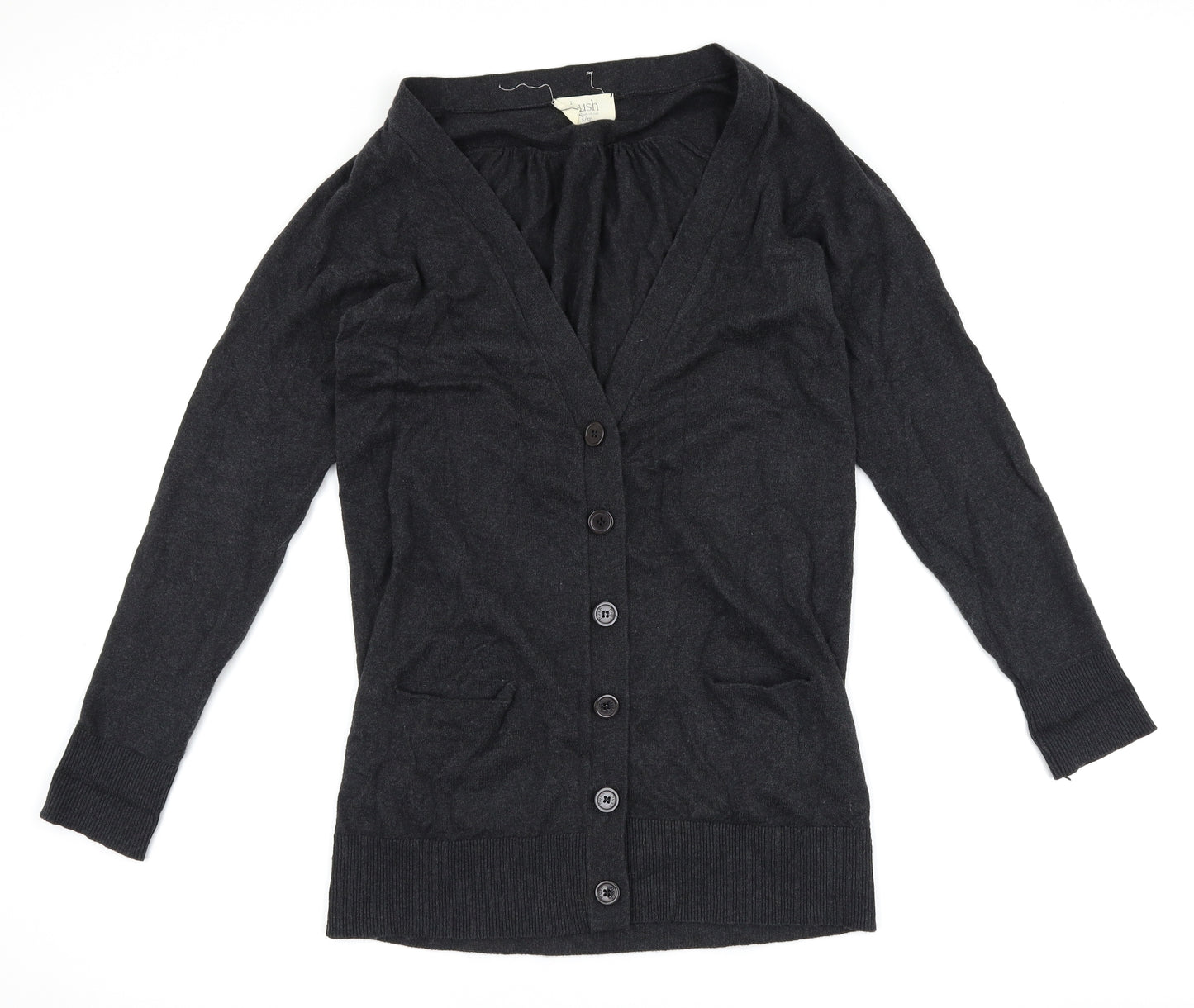 Hush Womens Grey   Cardigan Jumper Size S