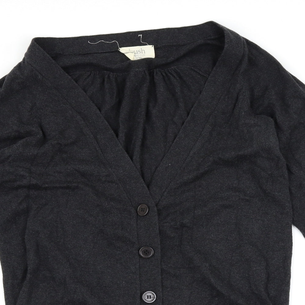 Hush Womens Grey   Cardigan Jumper Size S