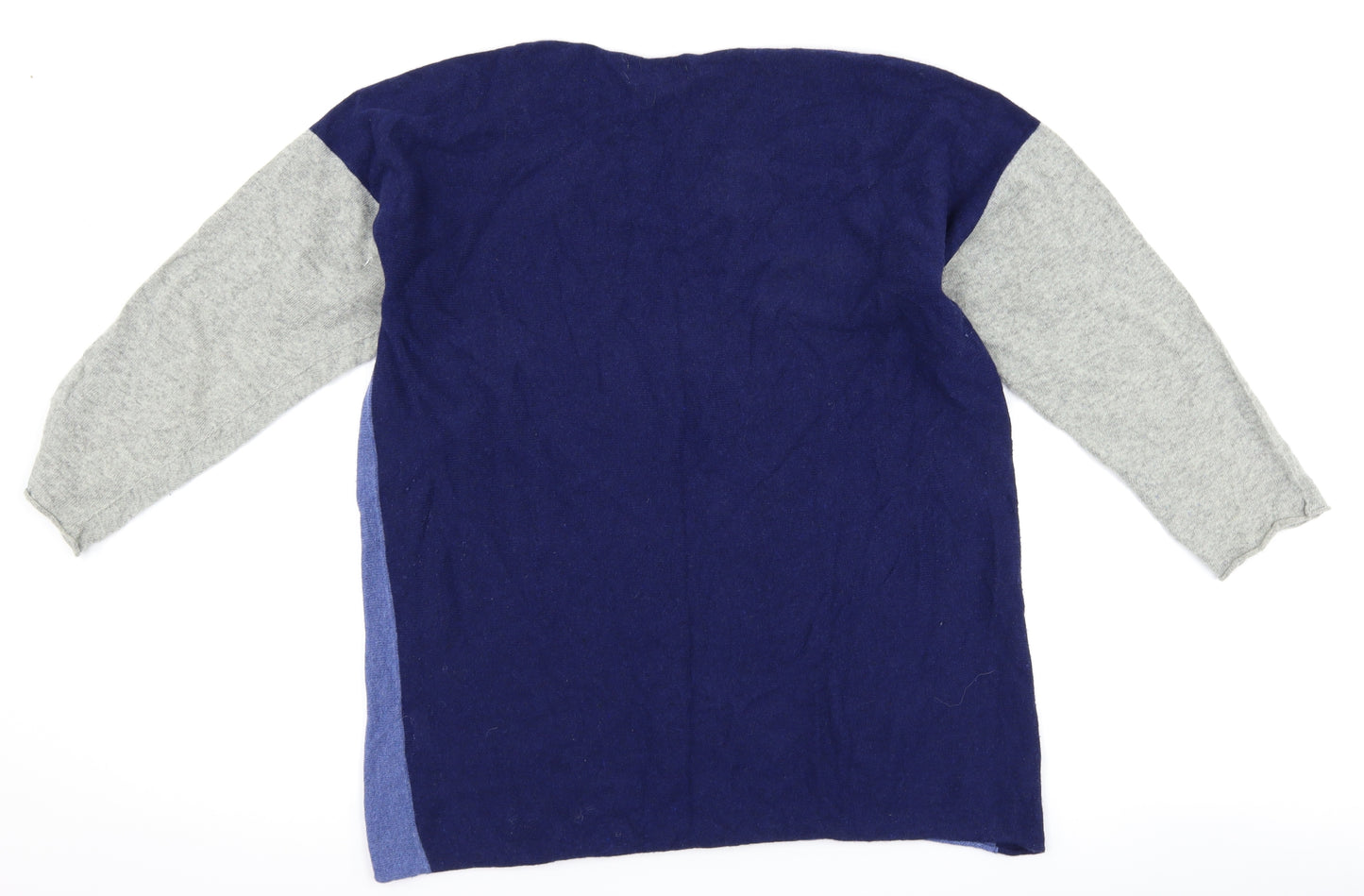 Collezione Gaia Womens Blue Striped  Pullover Jumper Size M