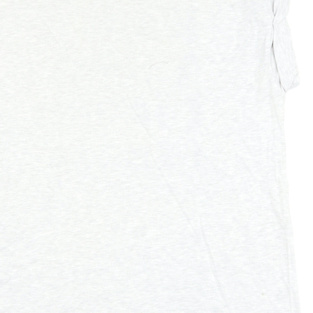 River Island Womens Grey   Basic T-Shirt Size 16  - slogan