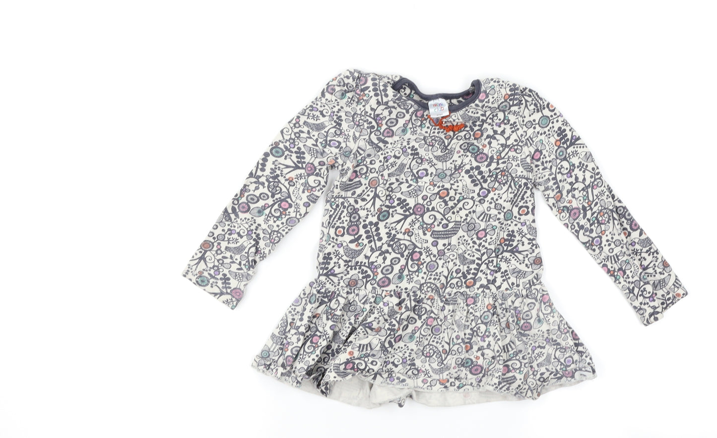 Boots Mini Club Girls White Floral  T-Shirt Dress  Size 2-3 Years