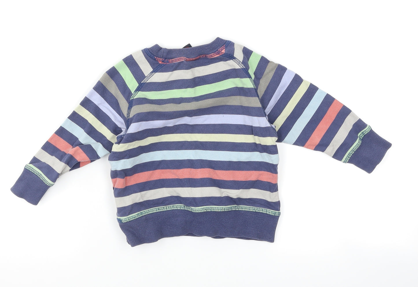 NEXT Boys Blue Striped  Pullover Jumper Size 12-18 Months