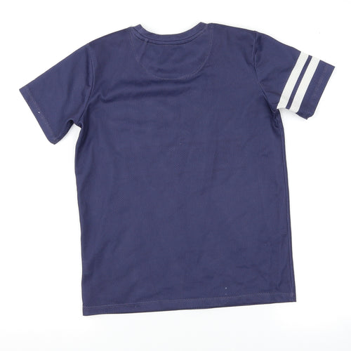 River Island Boys Blue   Basic T-Shirt Size 7-8 Years  - graphic