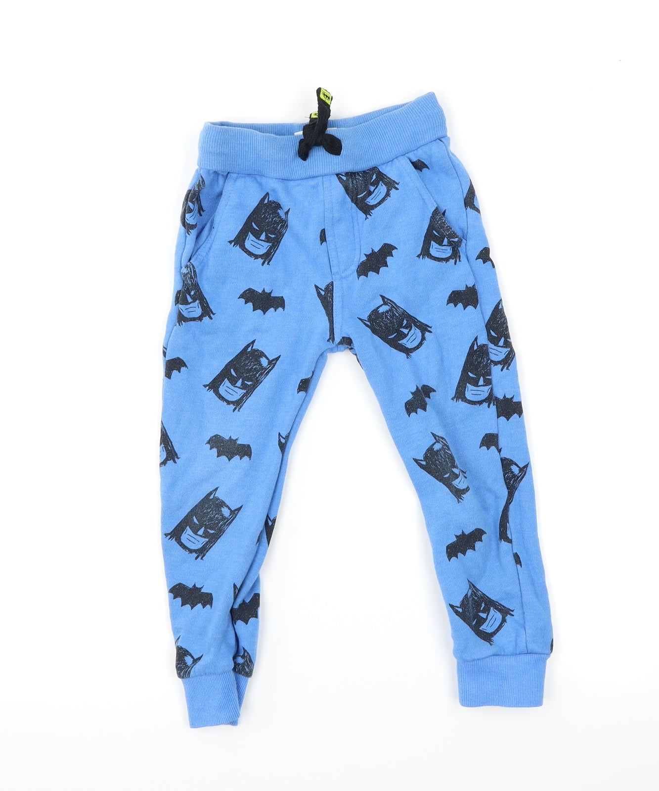 F&F Boys Blue   Jogger Trousers Size 3-4 Years - batman