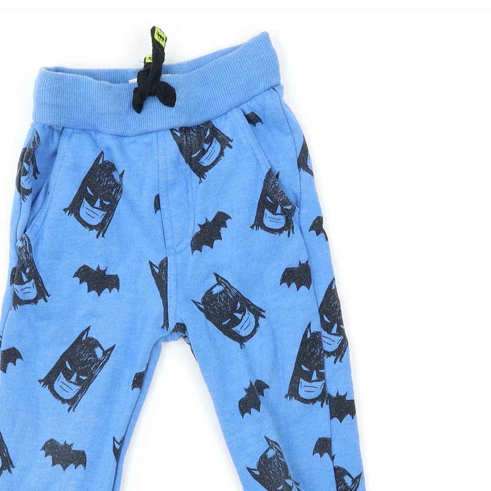 F&F Boys Blue   Jogger Trousers Size 3-4 Years - batman