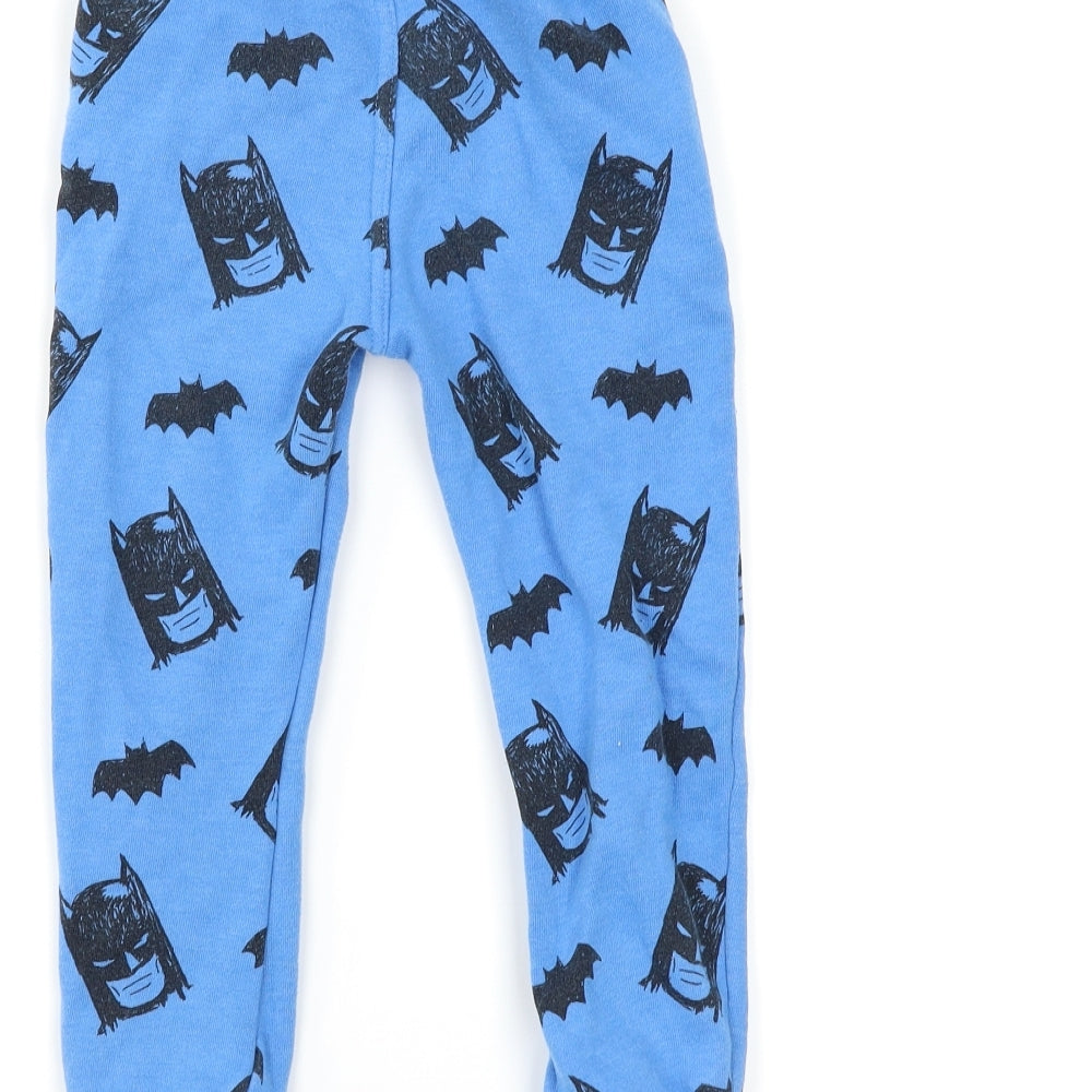 F&F Boys Blue   Jogger Trousers Size 3-4 Years - batman