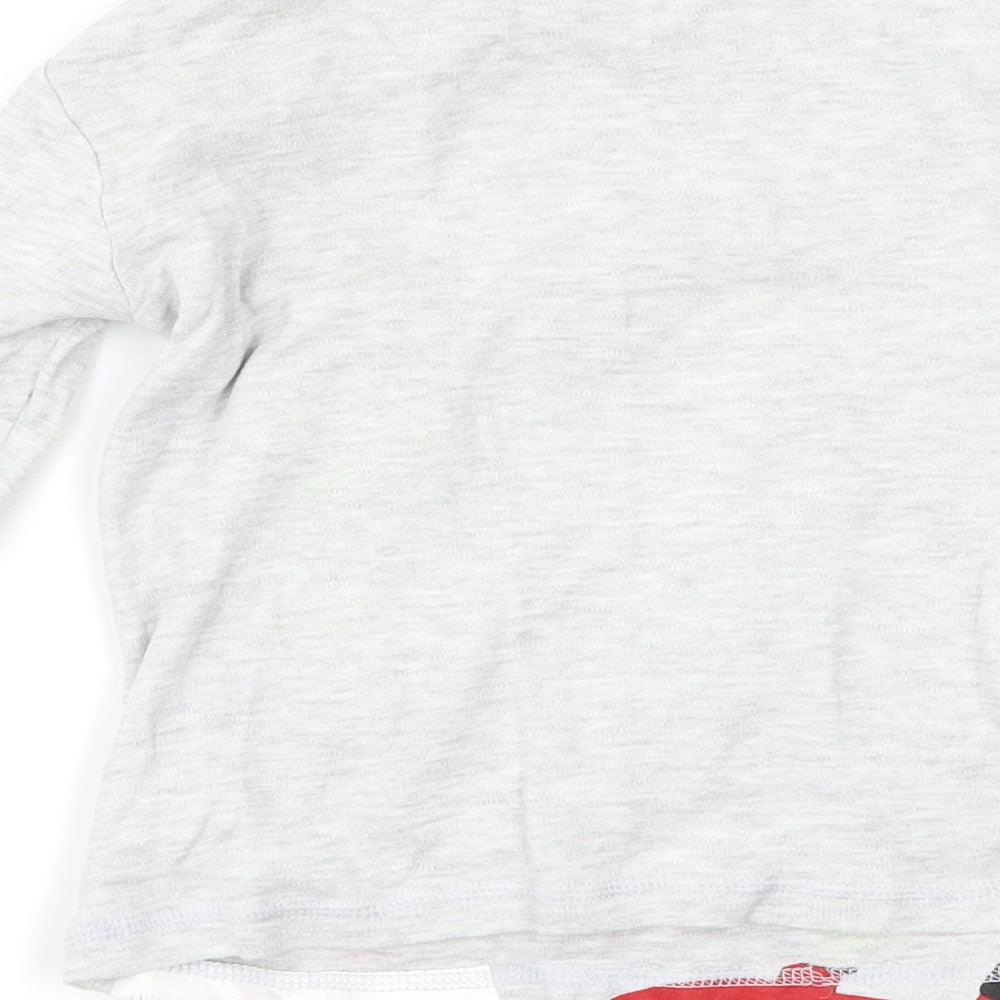 George Boys Grey   Basic T-Shirt Size 5-6 Years  - Hey Duggee christmas