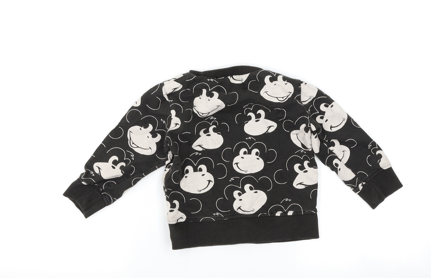 NEXT Boys Grey   Pullover Jumper Size 18-24 Months  - monkey