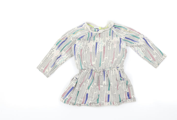 Boots Mini Club Girls Grey Jumper Dress Size 18-24 Months - fearne cotton pencil print