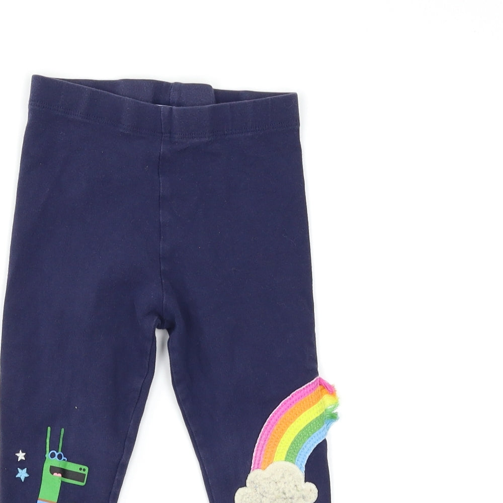 NEXT Girls Blue   Capri Trousers Size 4-5 Years - Hey Duggee leggings
