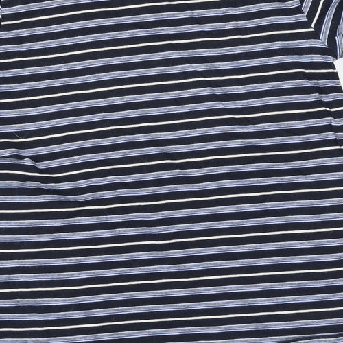 Primark Boys Blue Striped  Basic T-Shirt Size 10-11 Years