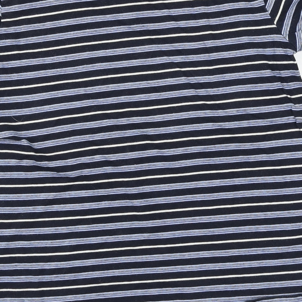 Primark Boys Blue Striped  Basic T-Shirt Size 10-11 Years