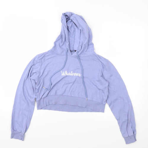 Select Womens Purple   Pullover Hoodie Size 10