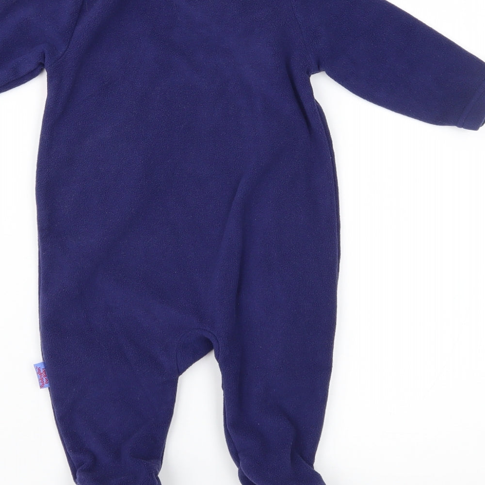 Paddington Bear Baby Blue  Fleece Babygrow One-Piece Size 3-6 Months  - Paddington Bear