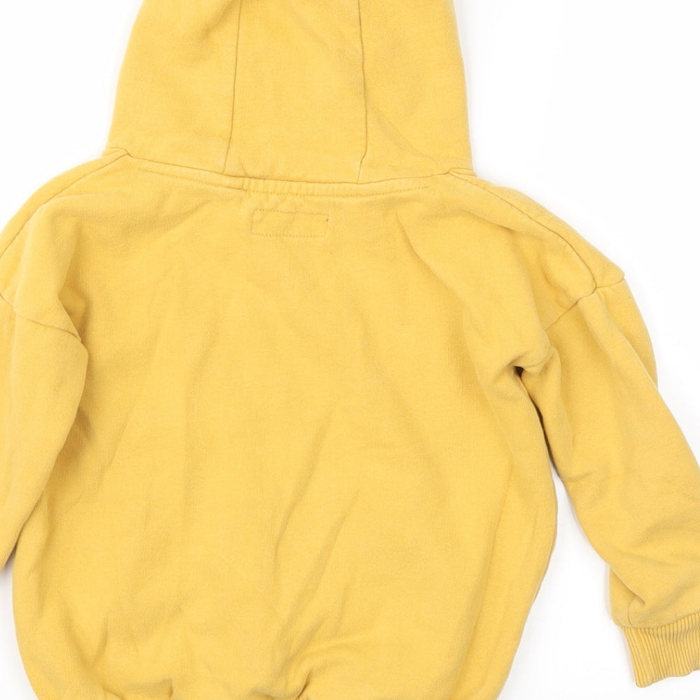 NEXT Boys Yellow   Pullover Hoodie Size 3-4 Years