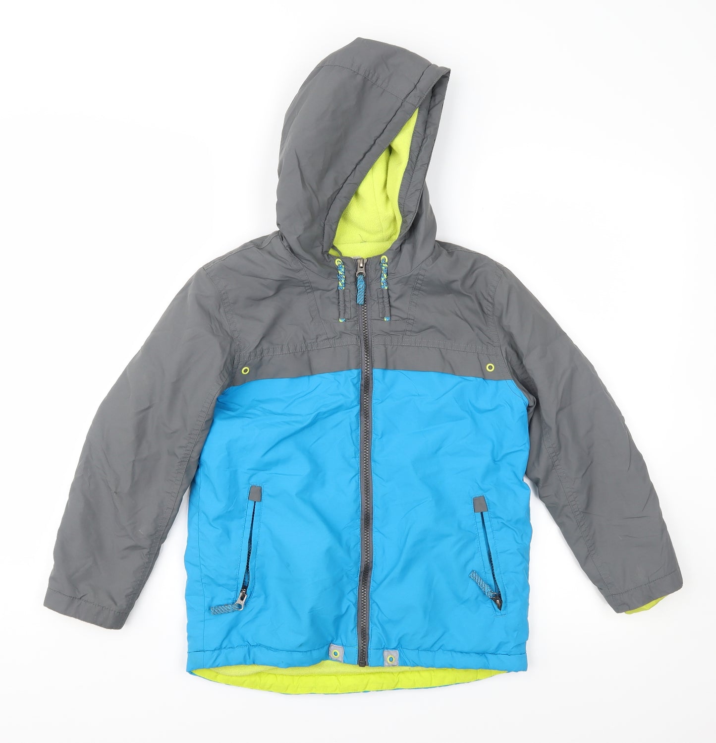 John Lewis Boys Blue   Anorak Coat Size 8 Years