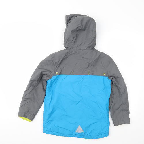 John Lewis Boys Blue   Anorak Coat Size 8 Years