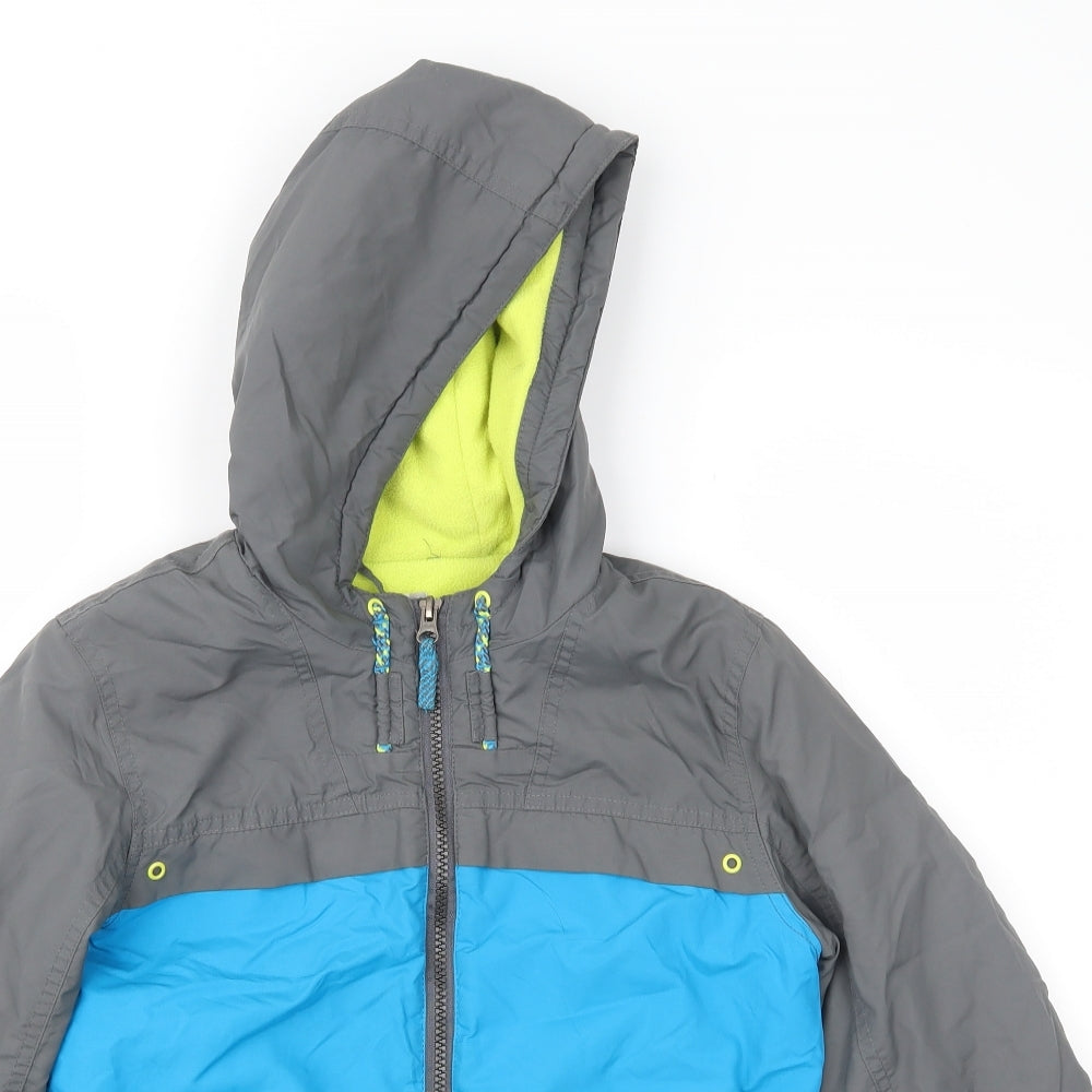 John Lewis Boys Blue   Anorak Coat Size 8 Years