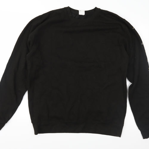 Awdis Womens Black   Pullover Sweatshirt Size L