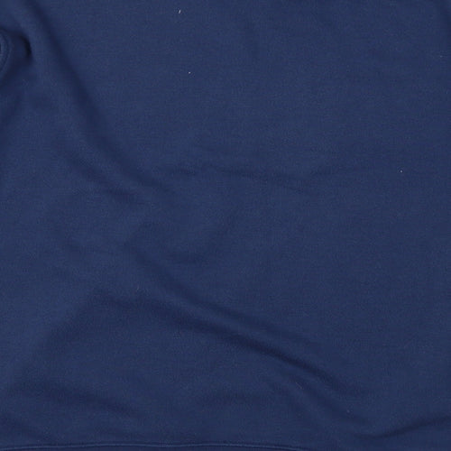 Para Womens Blue Floral  Pullover Sweatshirt Size S
