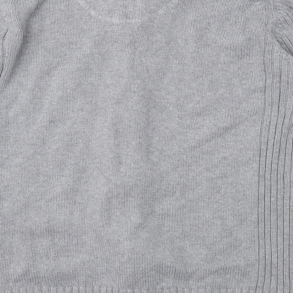 Burton Mens Grey  Knit Cardigan Jumper Size M