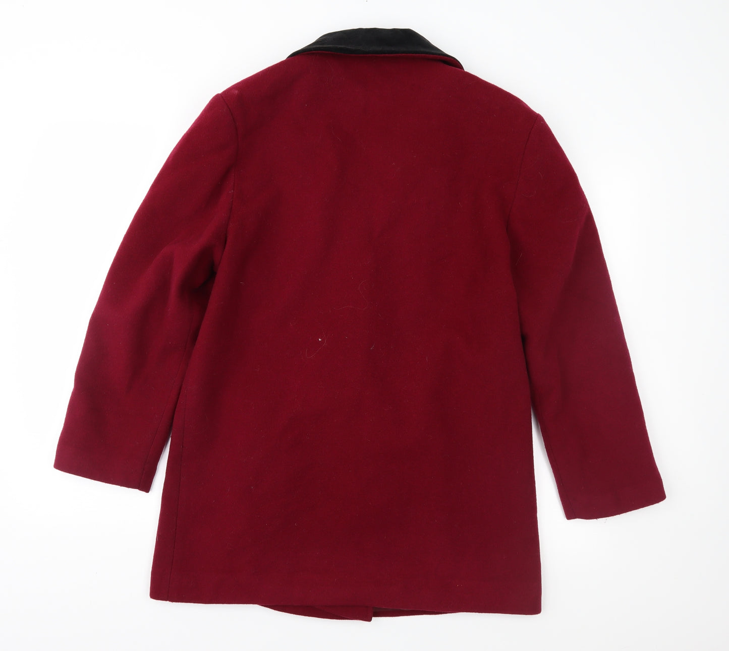 Miss Smith Womens Red   Overcoat Coat Size 10