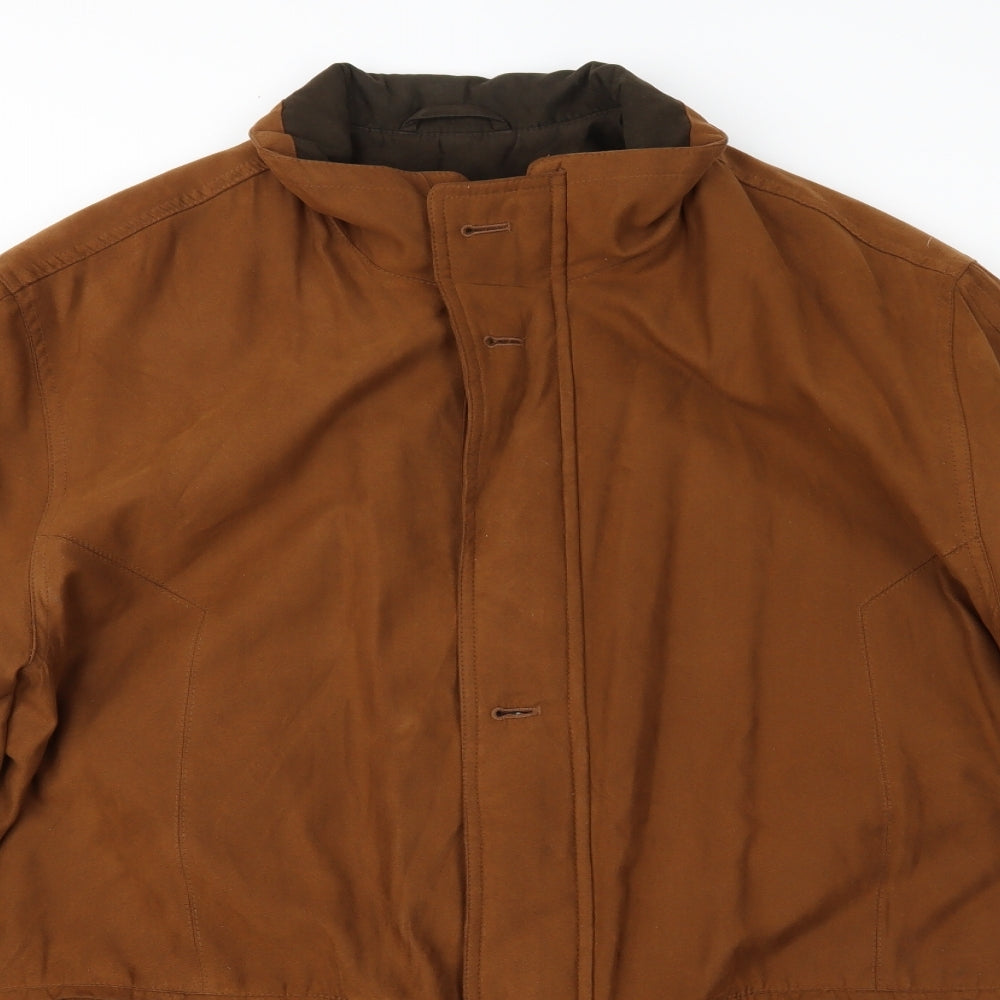 Di Cania Mens Brown   Overcoat Coat Size 46