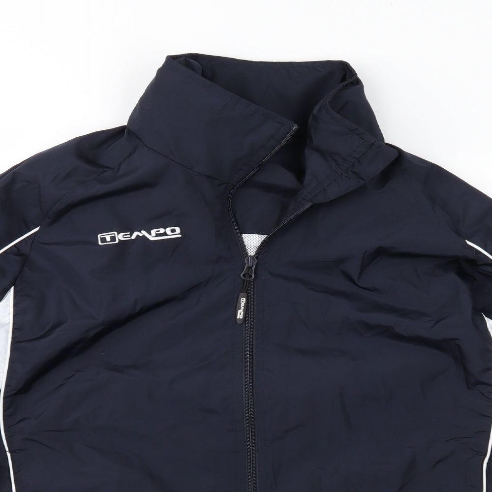 Tempo Mens Blue   Anorak Jacket Size XS