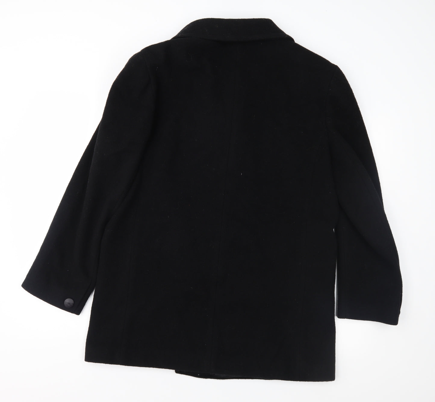 The Edinburgh Collection Womens Black   Overcoat Coat Size 16