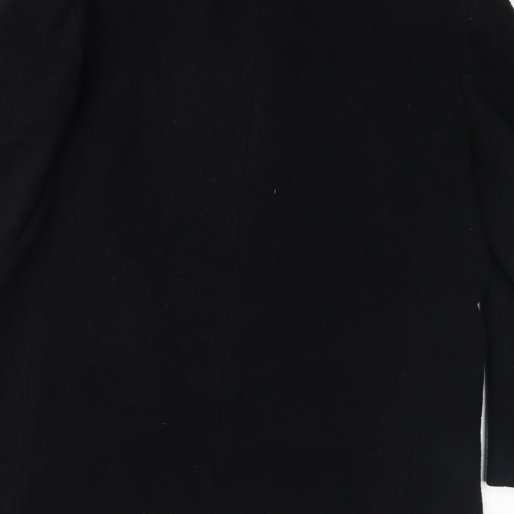 The Edinburgh Collection Womens Black   Overcoat Coat Size 16