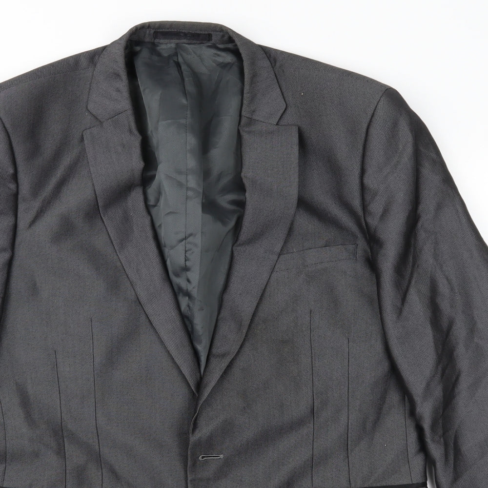 Red Herring Mens Grey   Jacket Suit Jacket Size 38