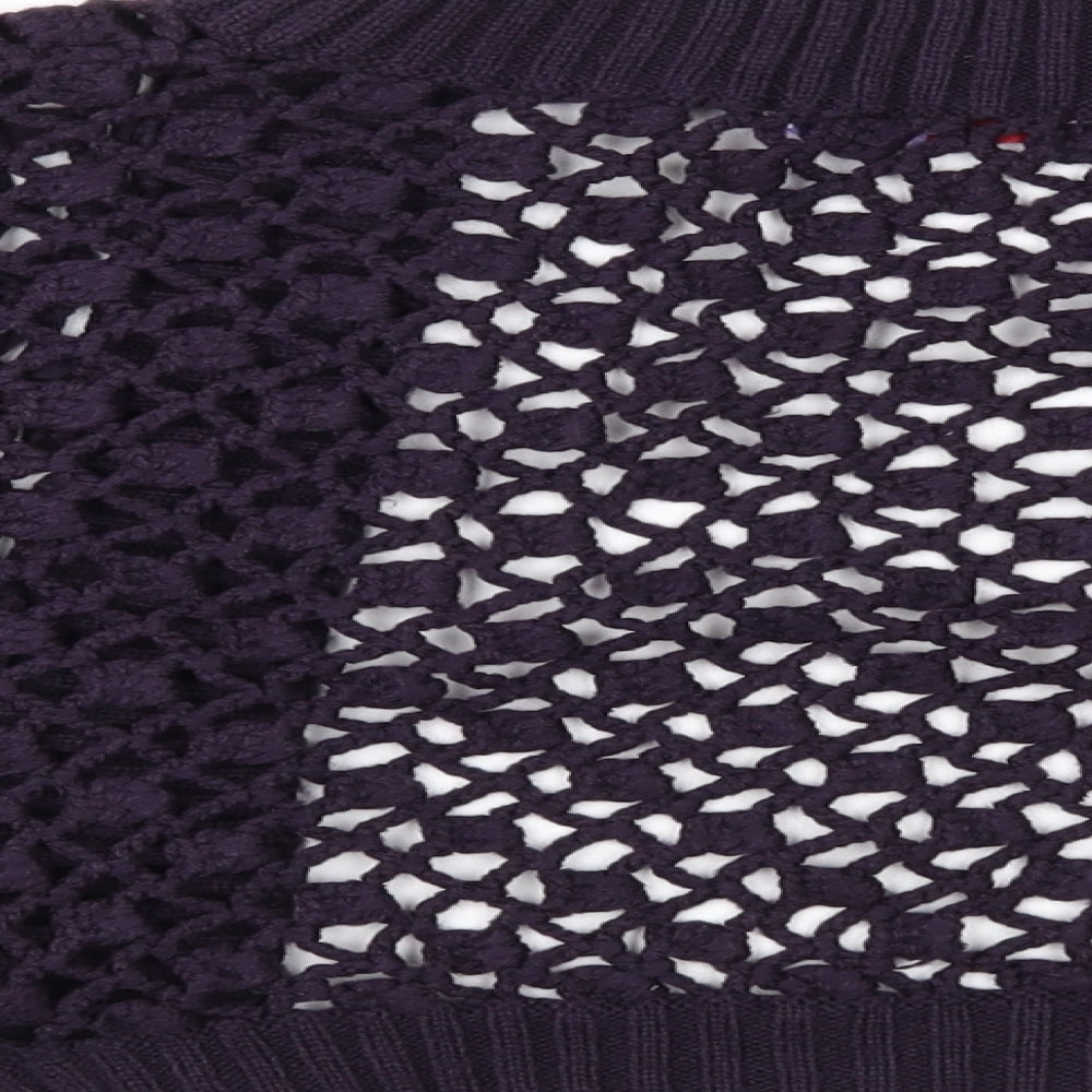 Papaya Womens Purple  Crochet Shrug Jumper Size 18
