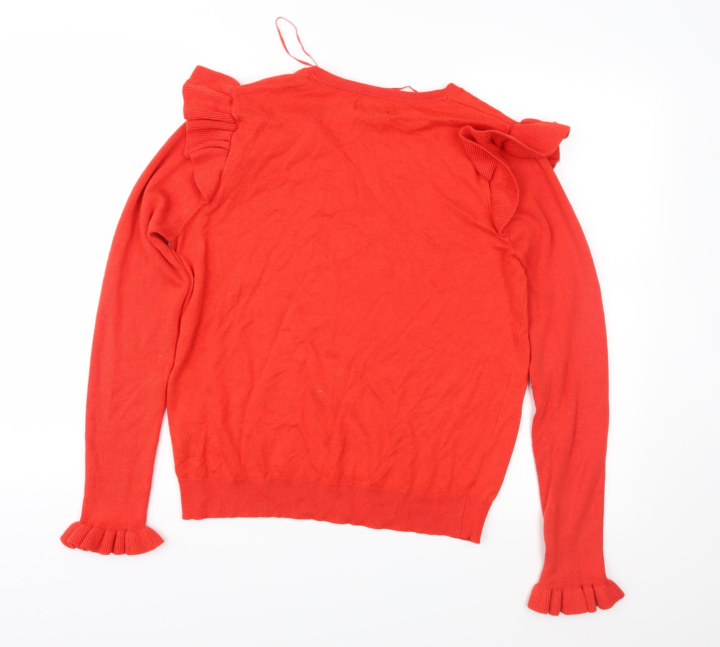 Papaya Womens Red  Knit Pullover Jumper Size 14