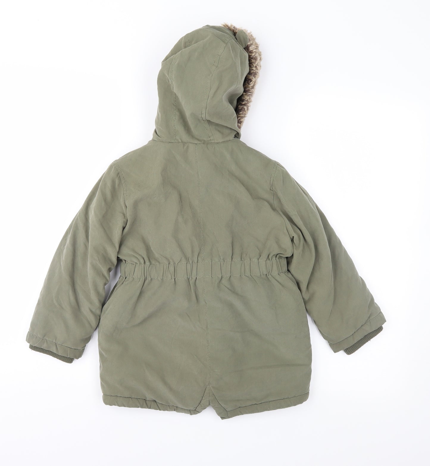 MANTARAY PRODUCTS Girls Green   Parka Coat Size 4-5 Years
