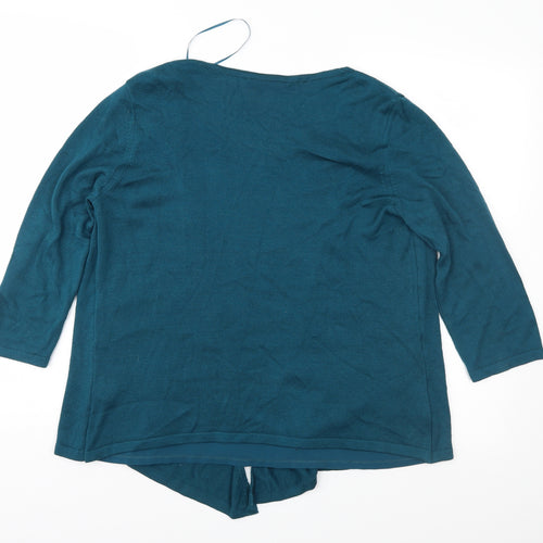 Per Una Womens Green  Knit Pullover Jumper Size 14