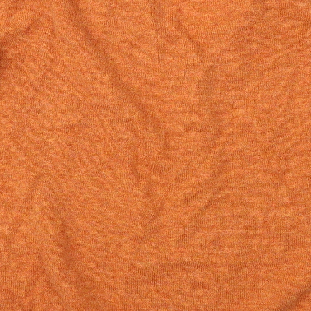 Woolovers Womens Orange  Knit Cardigan Jumper Size XL