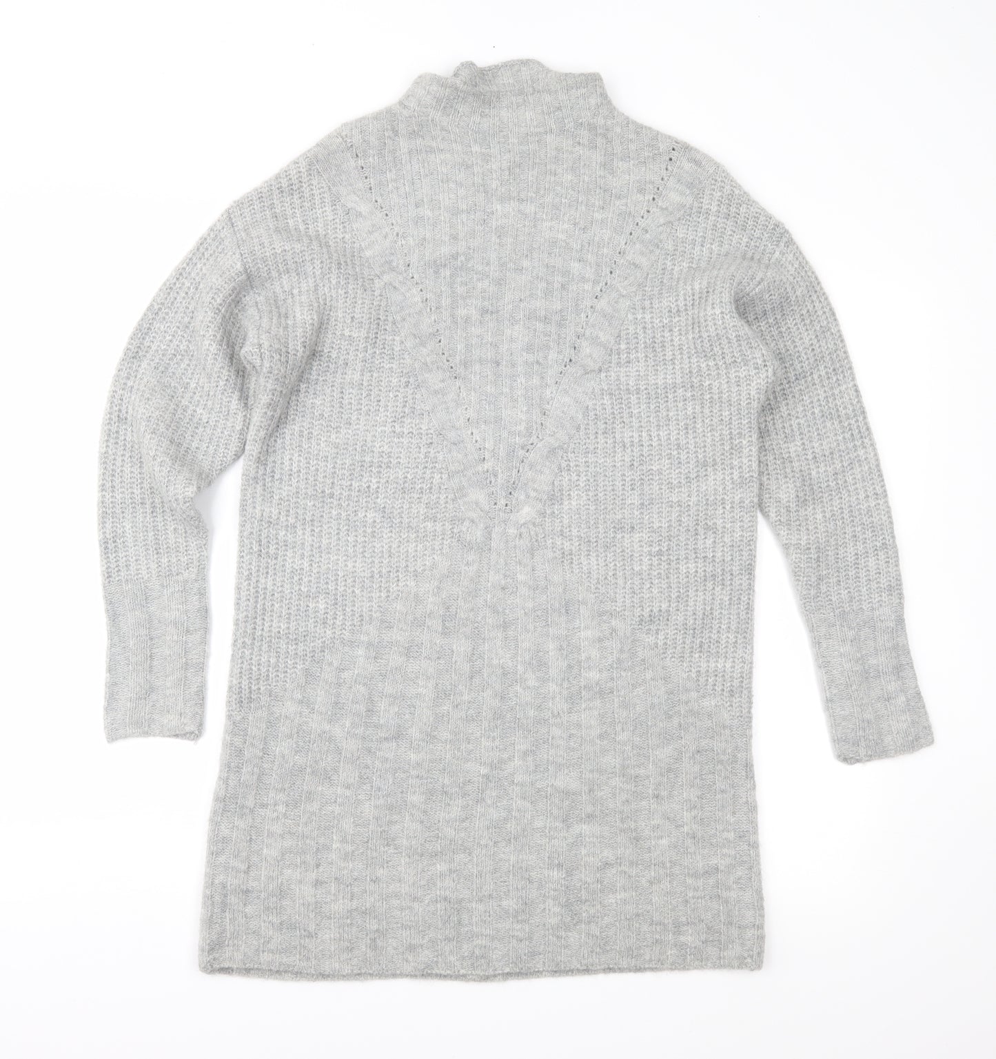 George Womens Grey  Knit Jumper Dress  Size S