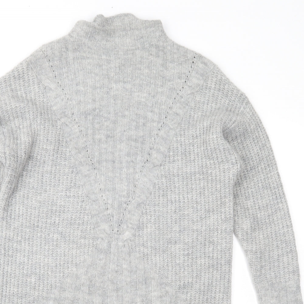 George Womens Grey  Knit Jumper Dress  Size S