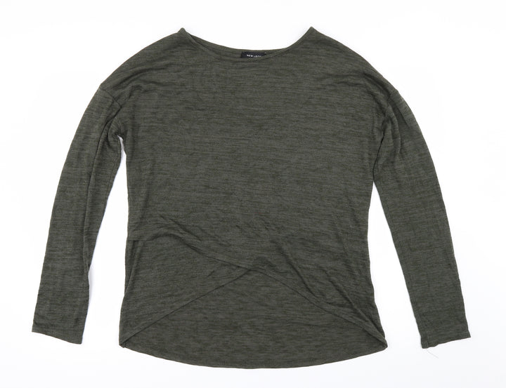 New Look Womens Green Pullover Jumper Size 14