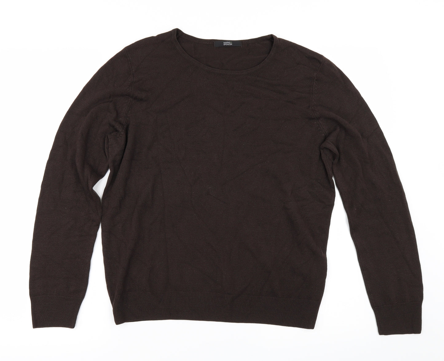 Marks and Spencer Womens Brown   Cardigan Jumper Size 12