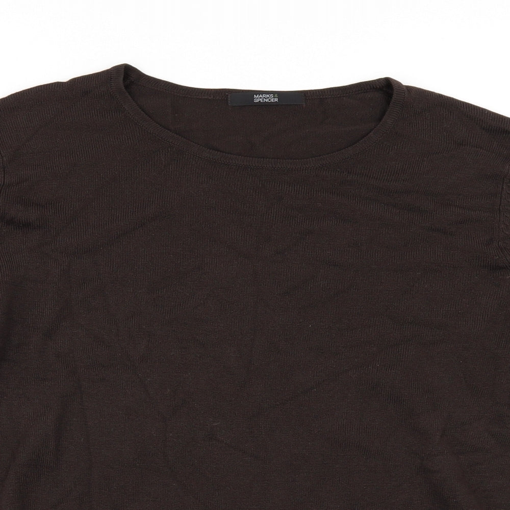 Marks and Spencer Womens Brown   Cardigan Jumper Size 12