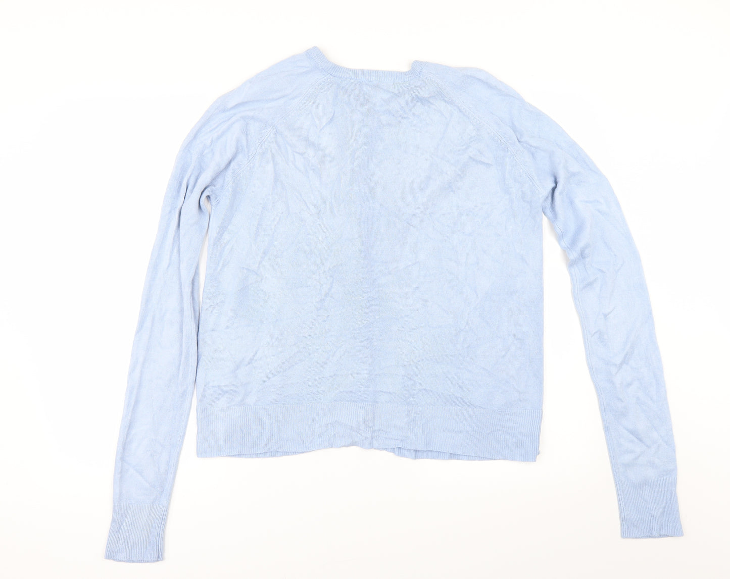 Classic Womens Blue   Cardigan Jumper Size M