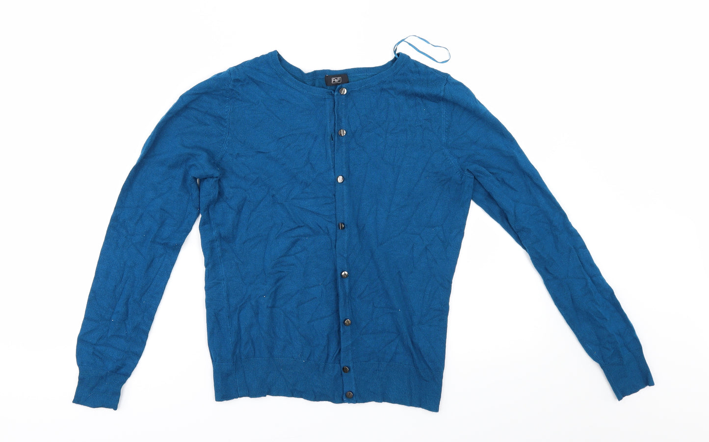 F&F Womens Blue   Cardigan Jumper Size 10